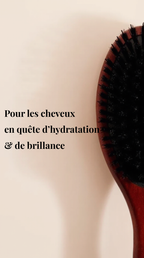 L'ESSENTIELLE - Brosse en Poils de Sanglier Naturels